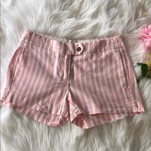 J crew striped shorts